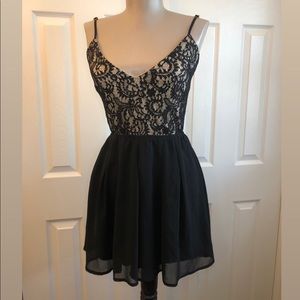 Windsor black lace romper